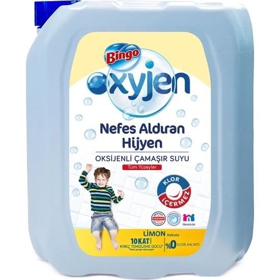 Bingo Oksijen Limon Kokulu Çamaşır Suyu